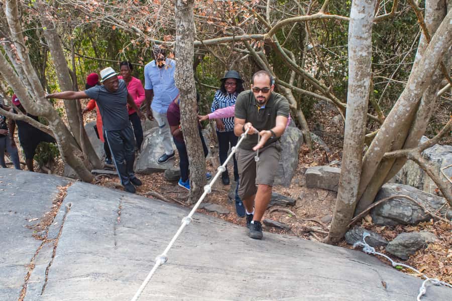 Accra: Shai Hills, Caves & Boat Full-Day Eco-Friendly Tour - The hill climb and the payoff at the top