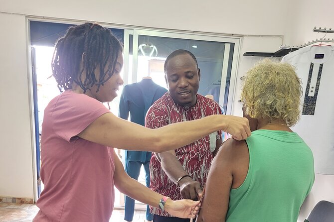 African custom clothing making experience with fabric tour - Timing, availability, and cancellation details