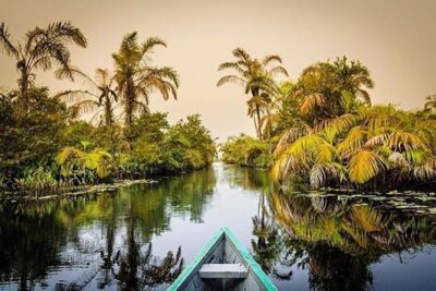 Experience Nzulezu! A village on stilts!