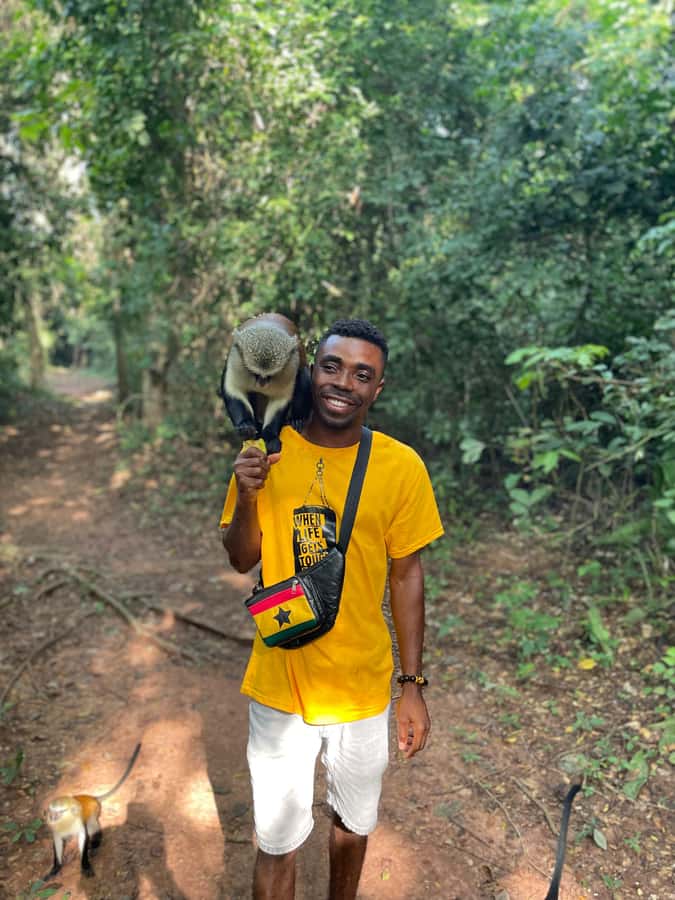 Ghana: 2-Day Monkey Sanctuary, Waterfall and Hiking Tour - Hiking Afadjato at 885 meters